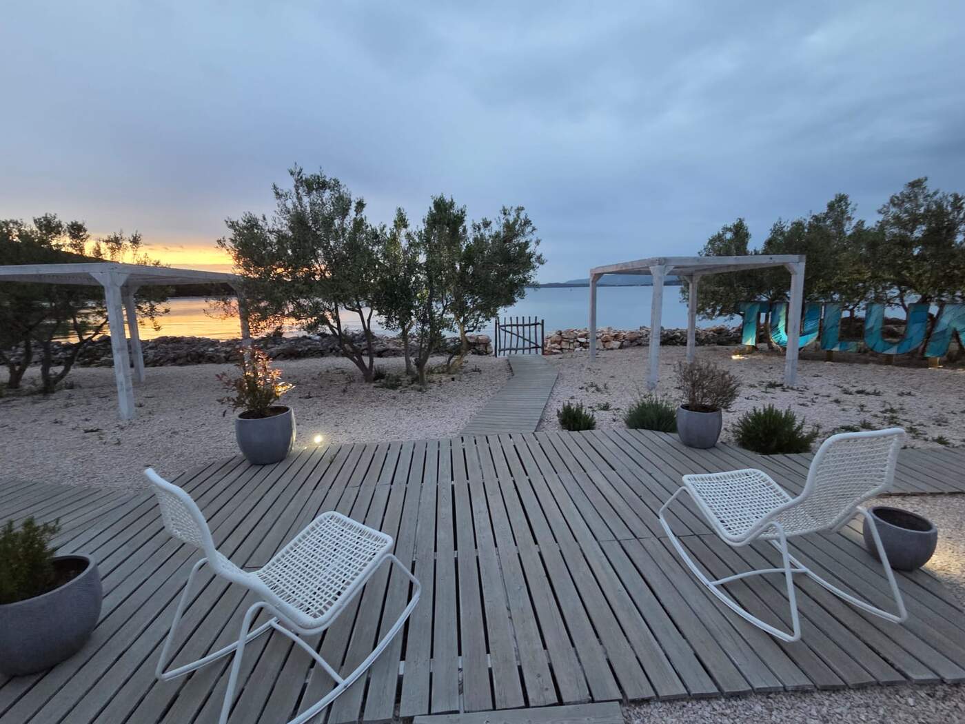 Evening lounge near Tisno